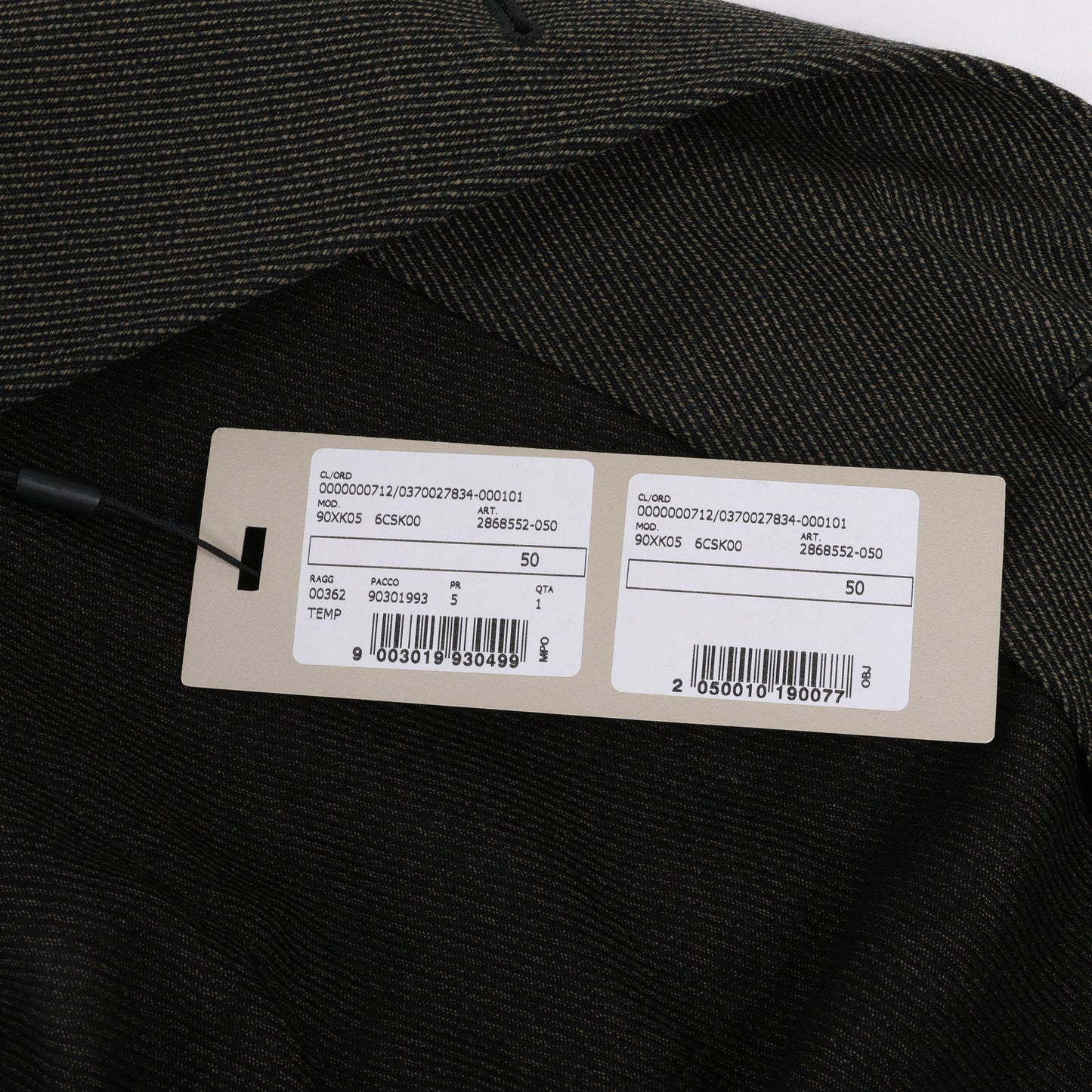CC Collection Corneliani Wool Jacket with Removable Puffer Vest, Size 50