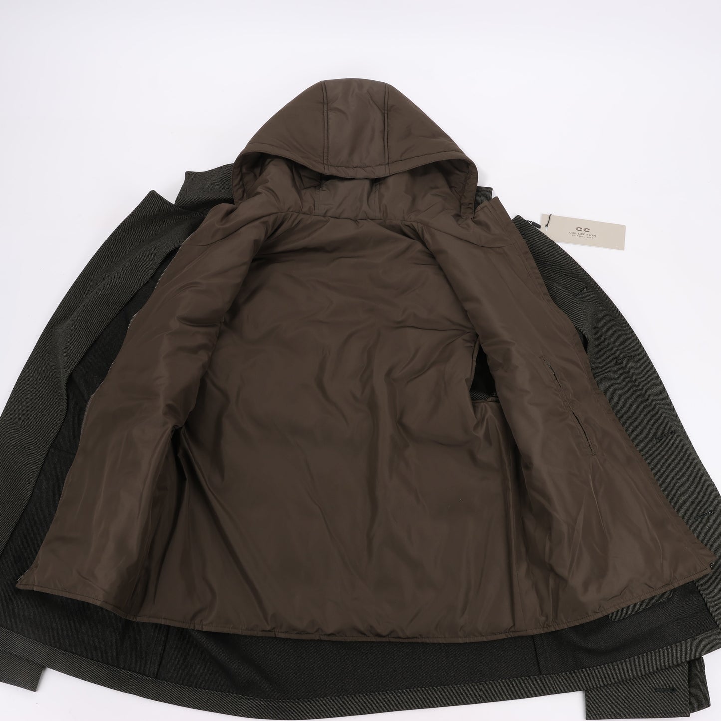 CC Collection Corneliani Wool Jacket with Removable Puffer Vest, Size 50