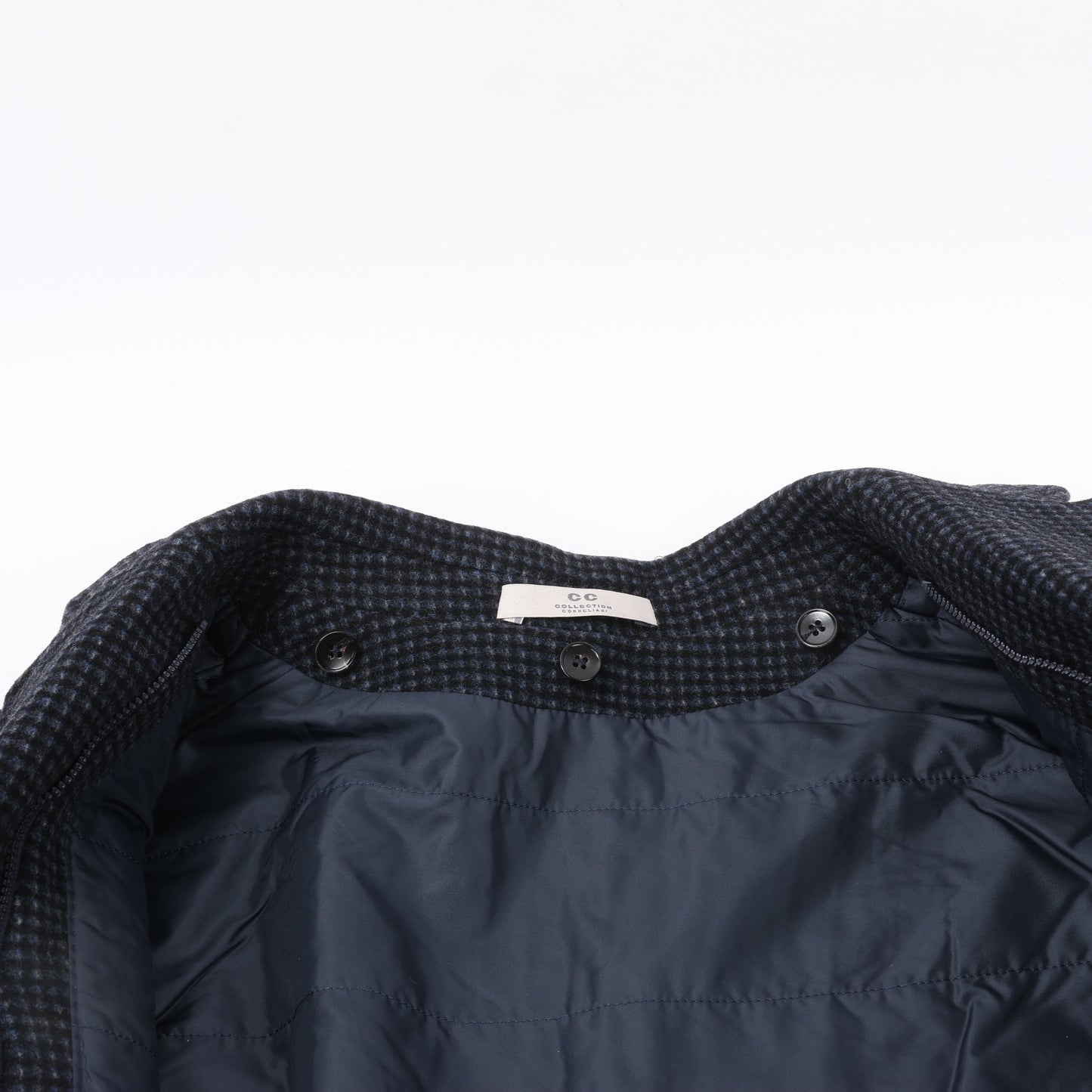 CC Collection Corneliani Wollmantel mit herausnehmbarem Kapuzenfutter, Größe 50