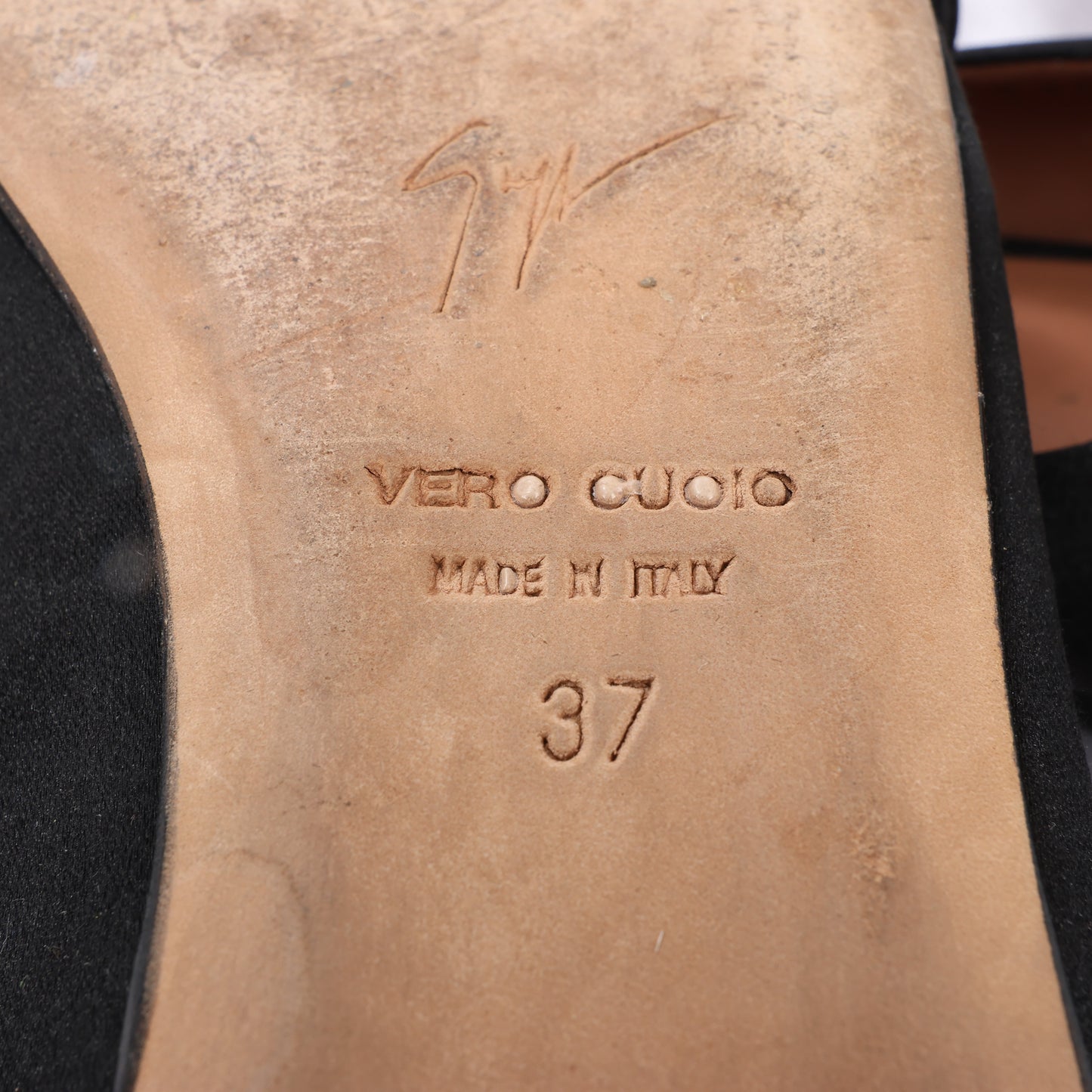 Giuseppe Zanotti Schwarze Ballerinas mit Schleife in Größe 37 EU