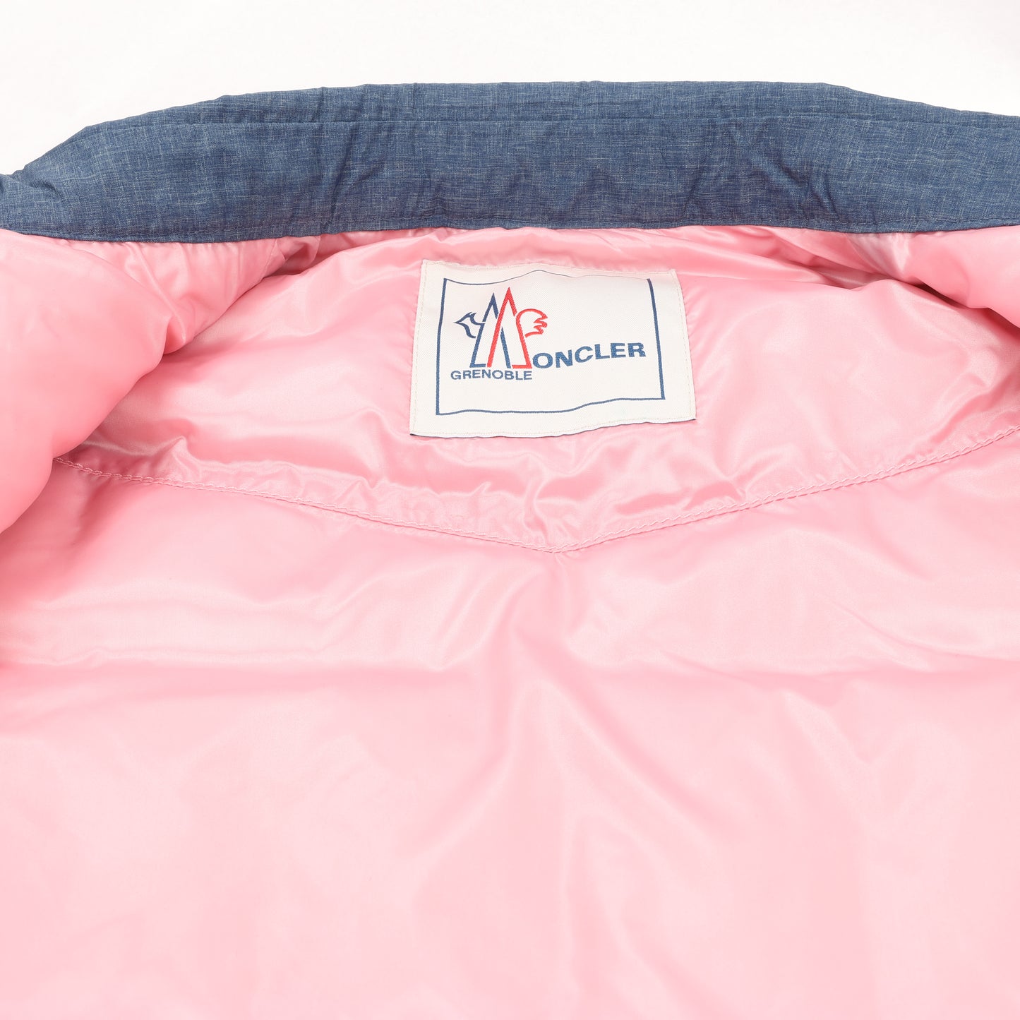Moncler Grenoble Blue Denim Ärmellose Jacke, Größe 1 S