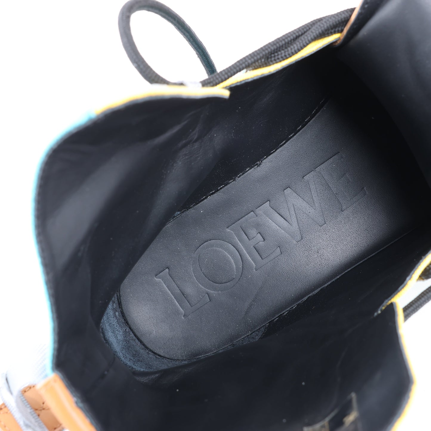 LOEWE Anagram 20SS Canvas & Leather Short Boots 44 EU in Multicolor