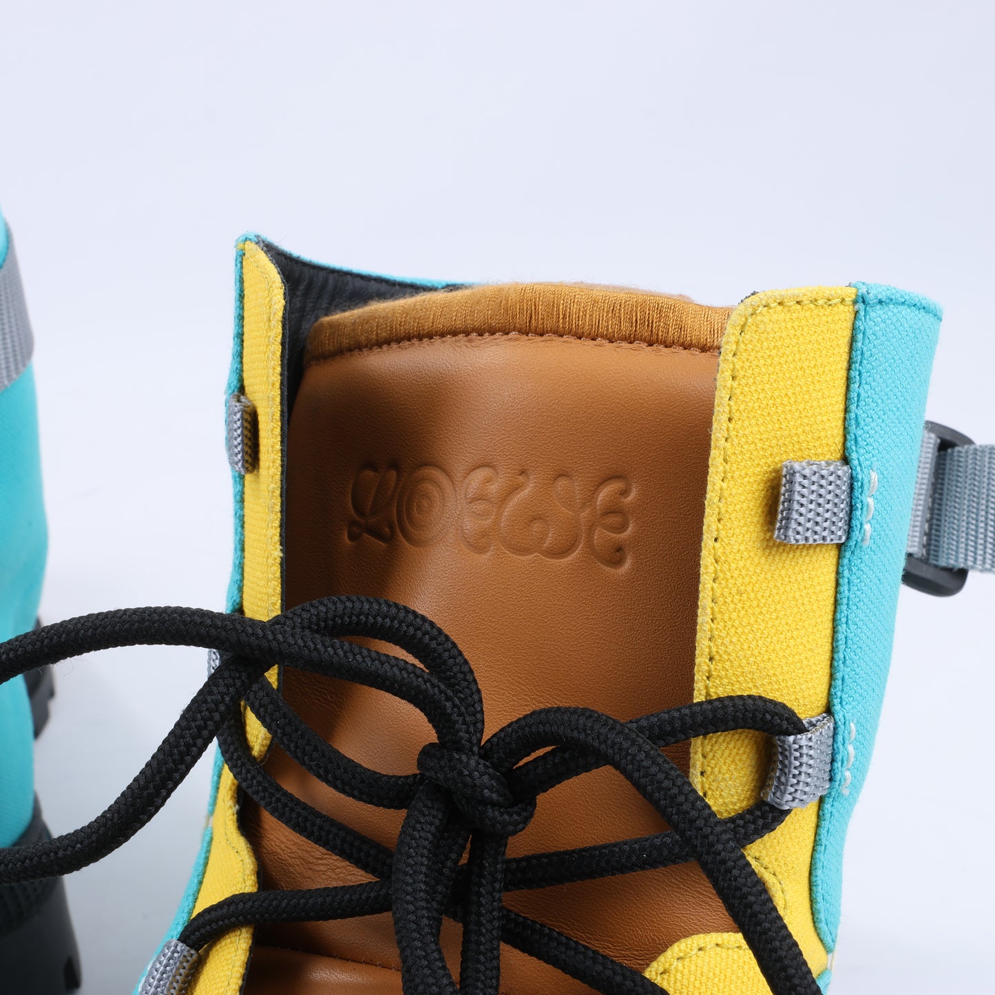 LOEWE Anagram 20SS Canvas & Leather Short Boots 44 EU in Multicolor