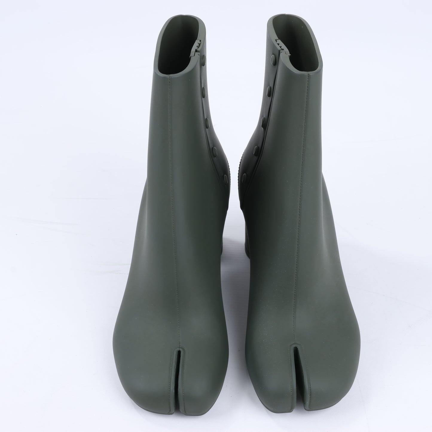 Maison Margiela TABI 22SS Rubber Boots Size 38 in Khaki S38WU0378