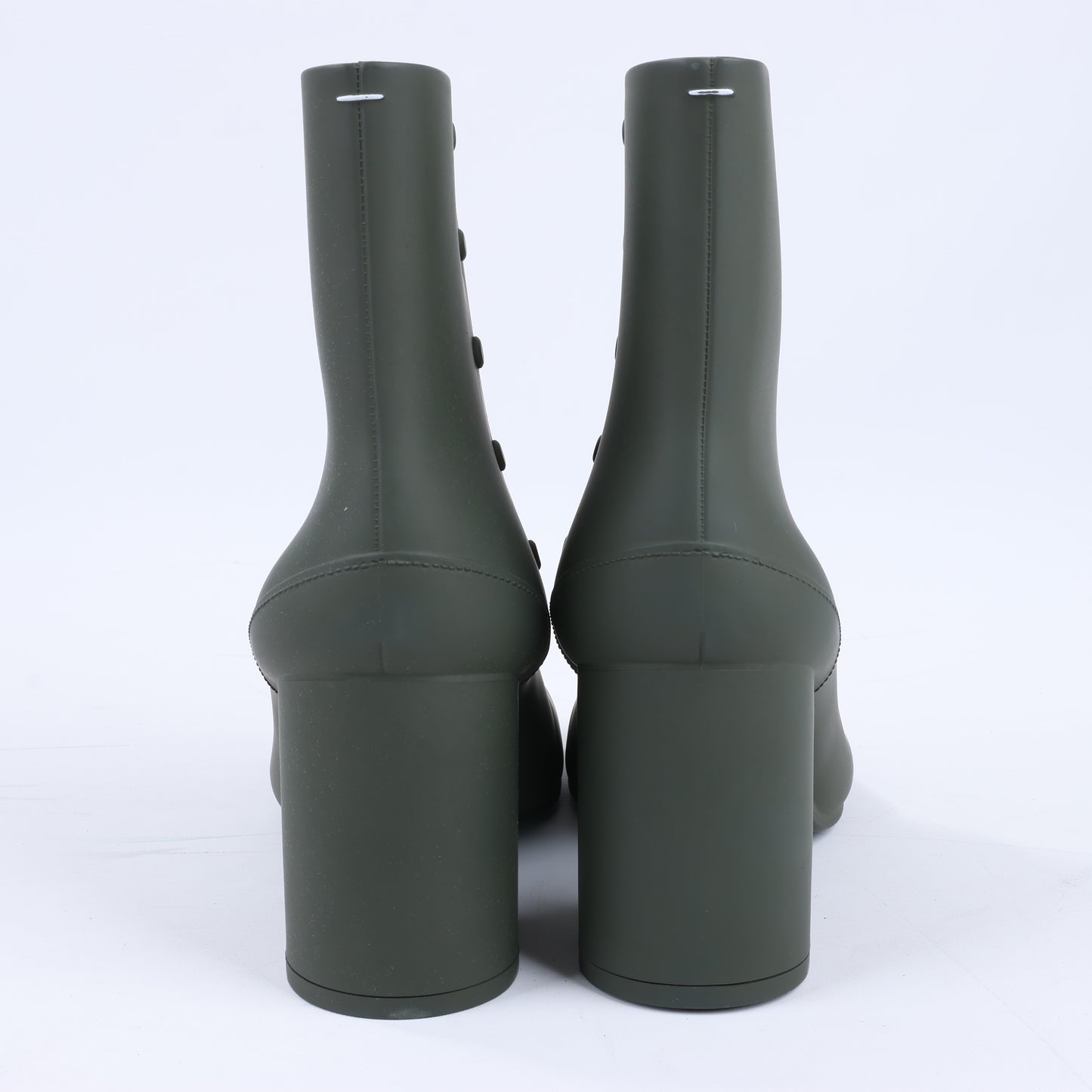 Maison Margiela TABI 22SS Rubber Boots Size 38 in Khaki S38WU0378