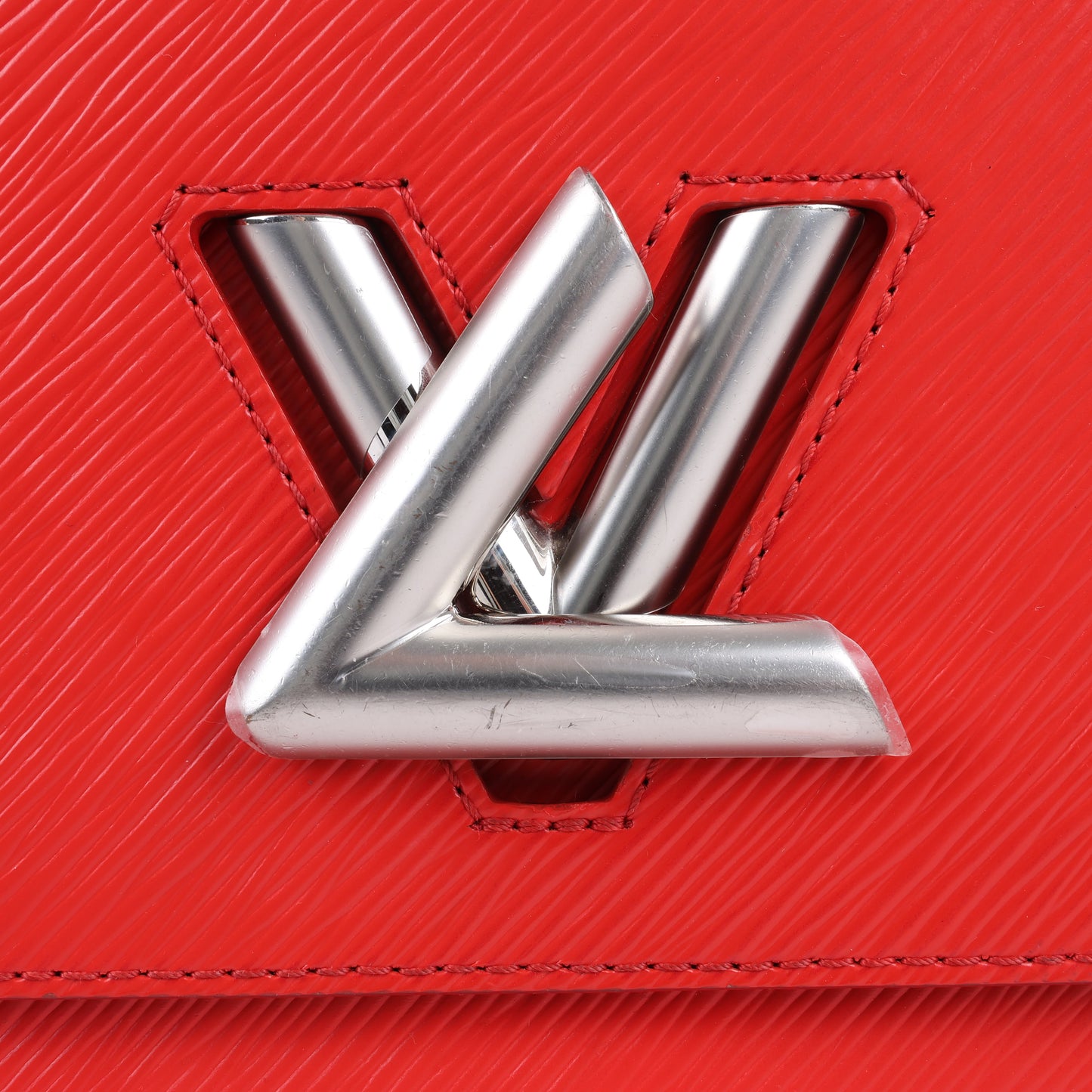 Louis Vuitton Epi Leather Twist Shoulder Bag MM in Red M50523