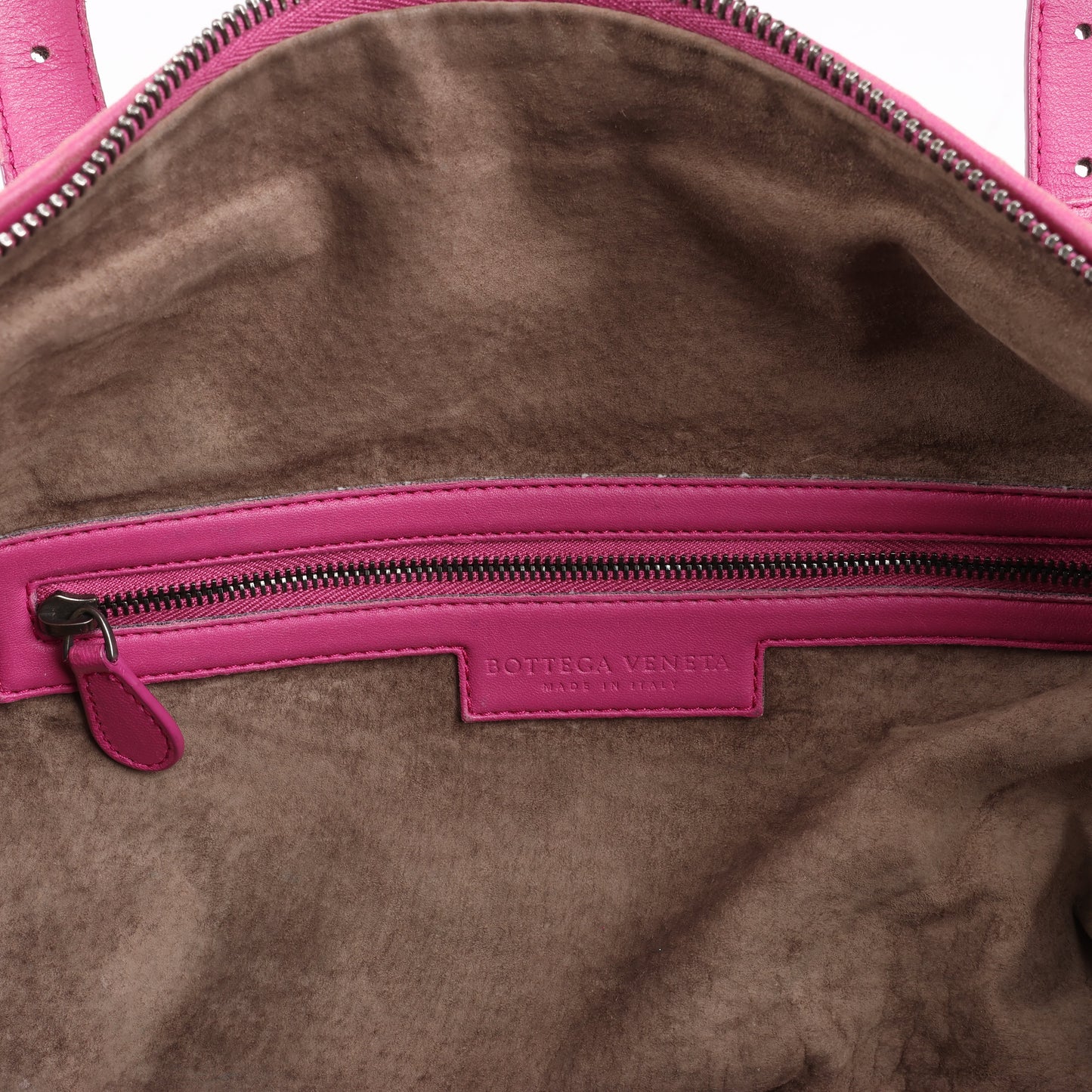BOTTEGA VENETA Sac à main en cuir Intrecciato en rose