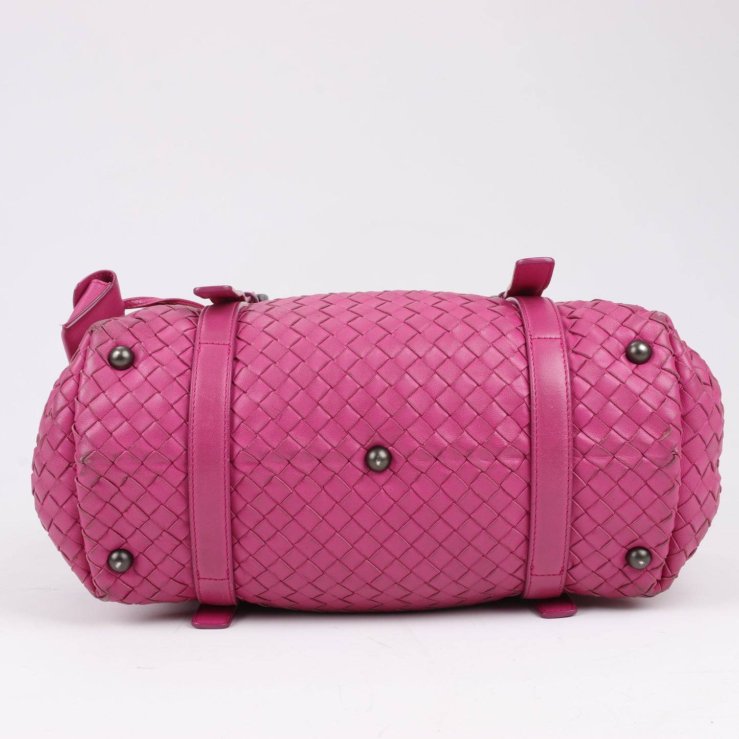 BOTTEGA VENETA Sac à main en cuir Intrecciato en rose