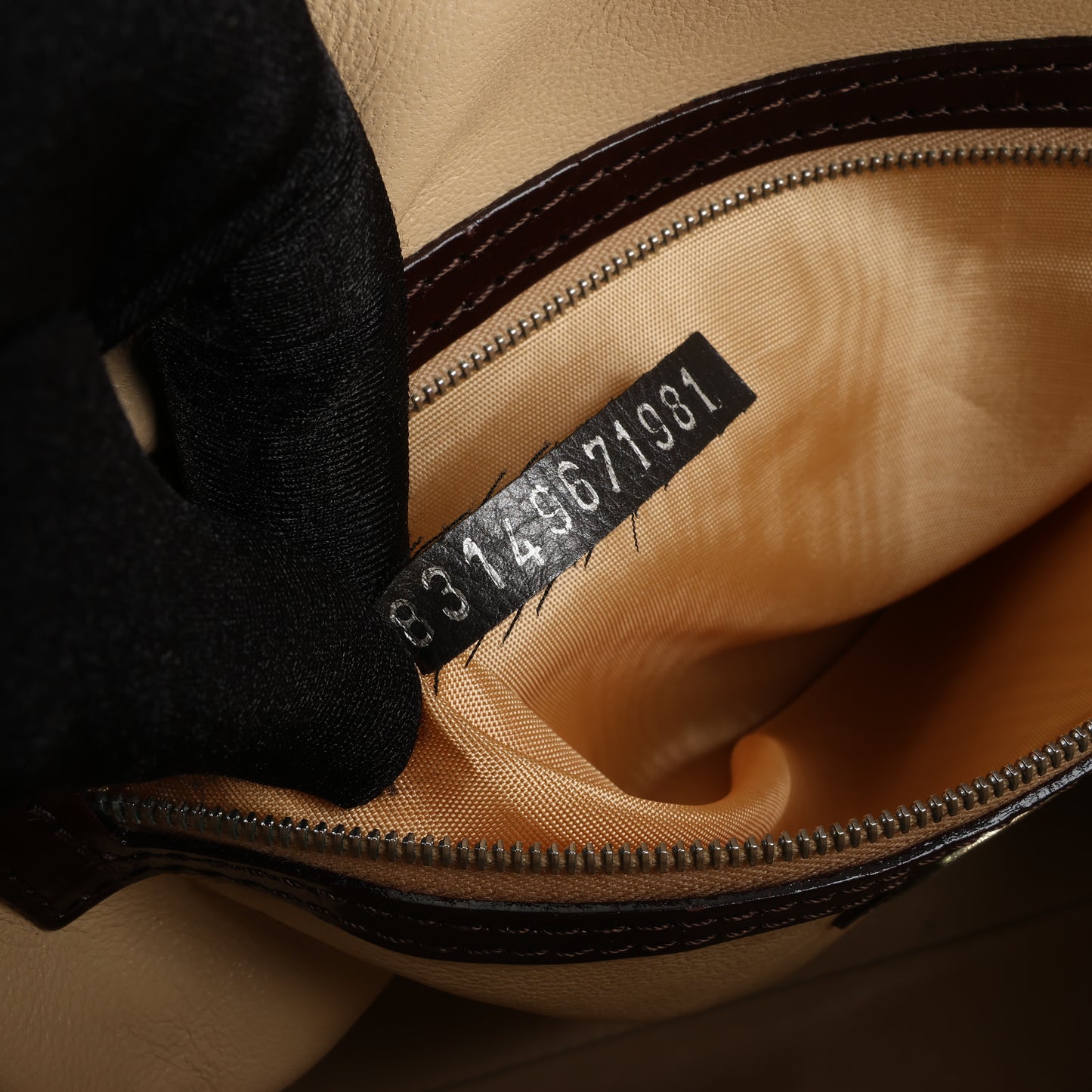 FENDI Giraffe Pony-Style Leather 2Way Handbag in Brown