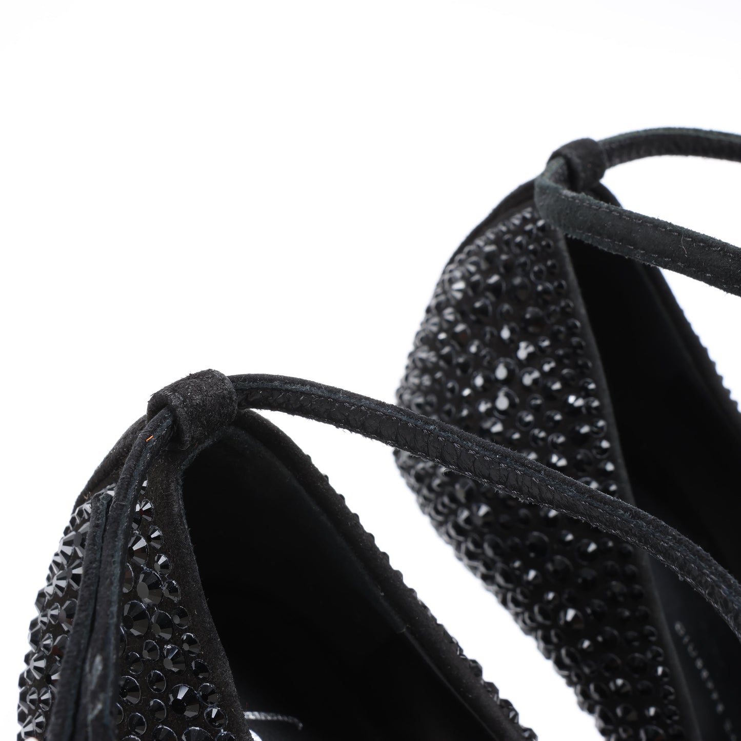 Giuseppe Zanotti Swarovski Crystal No-Heel Platform Wedges - Size 38 EU