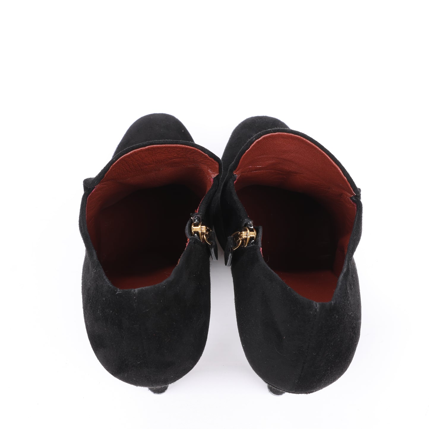 Gucci Black Suede Tasseled Ankle Boots - Size 37.5 EU 298169