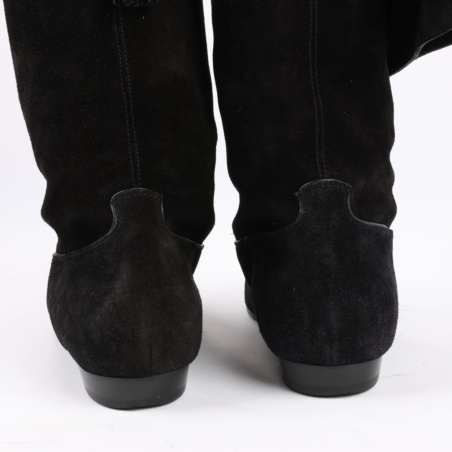 Celine Chat Botté Over-The-Knee Flat Boot in Suede Calfskin in Size 38 RM0220