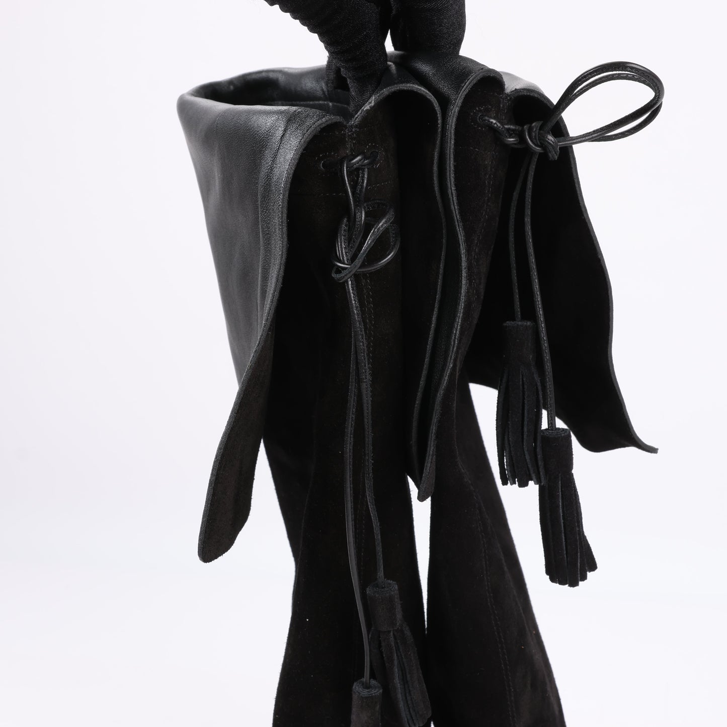 Celine Chat Botté Over-The-Knee Flat Boot in Suede Calfskin in Size 38 RM0220