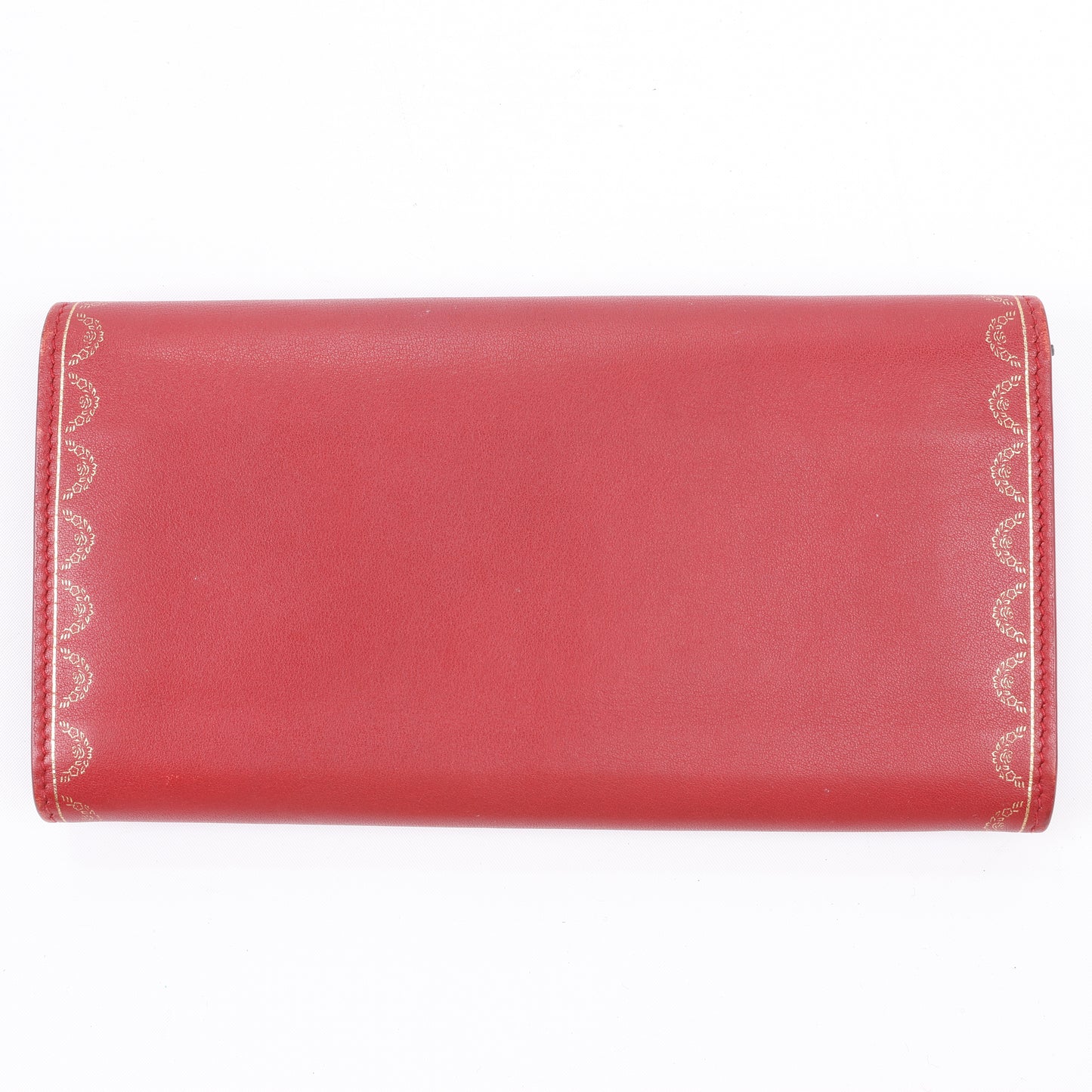 Portefeuille long en cuir Cartier Garland Doo Cartier bordeaux