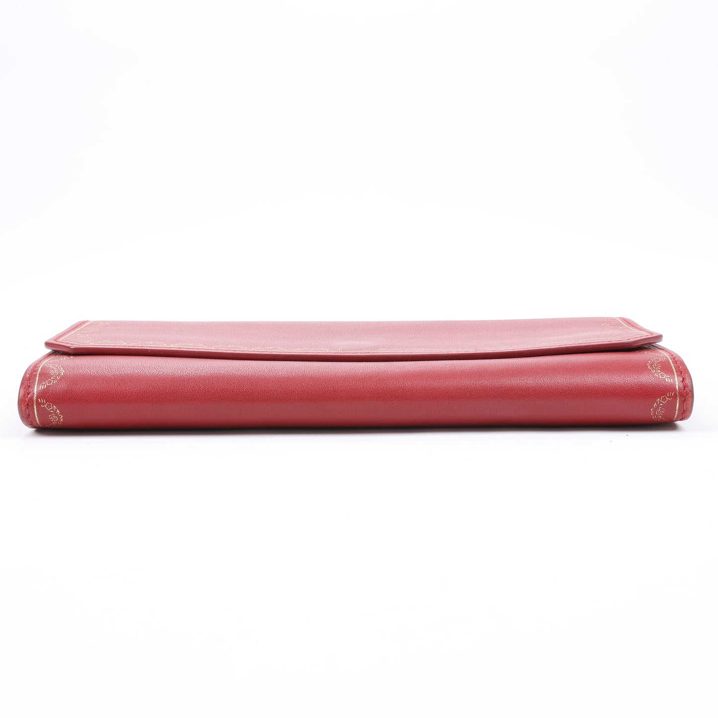 Portefeuille long en cuir Cartier Garland Doo Cartier bordeaux