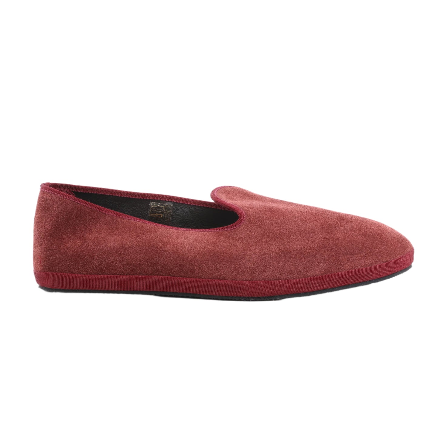 CORNELIANI Velvet Loafers in Burgundy, Size 40 EU