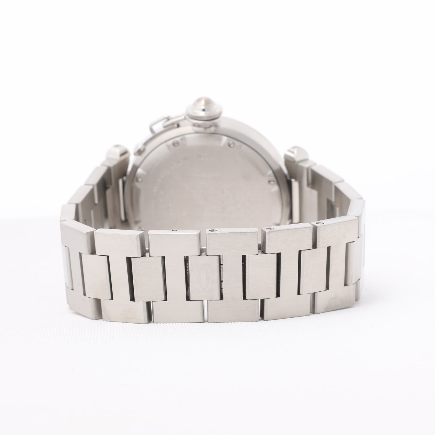 CARTIER Pasha C W31049M7 2550824719CD SS AT Uhr mit schwarzem Zifferblatt