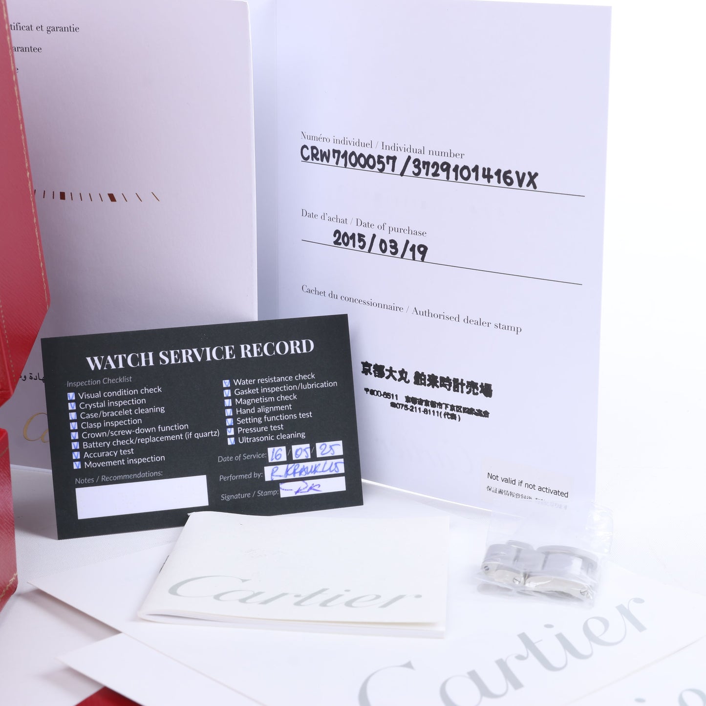 Cartier Calibr Doo Cartier W7100057 3729101416VX SS AT Black Dial Watch