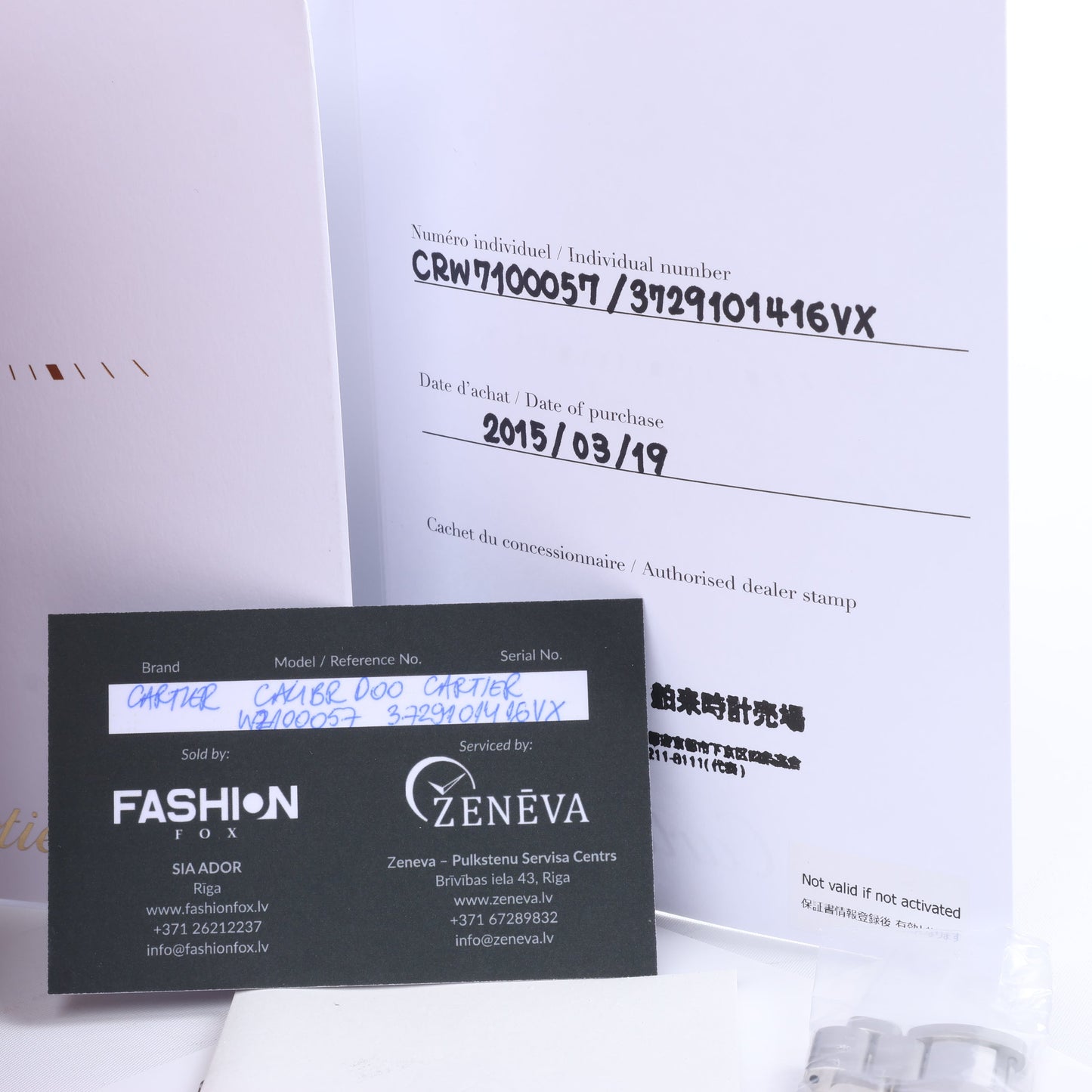 Cartier Calibr Doo Cartier W7100057 3729101416VX SS AT Uhr mit schwarzem Zifferblatt