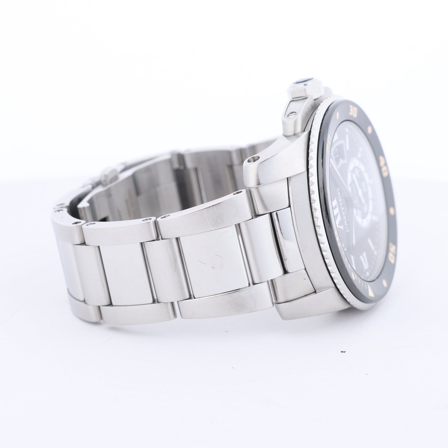 Cartier Calibr Doo Cartier W7100057 3729101416VX SS AT Black Dial Watch