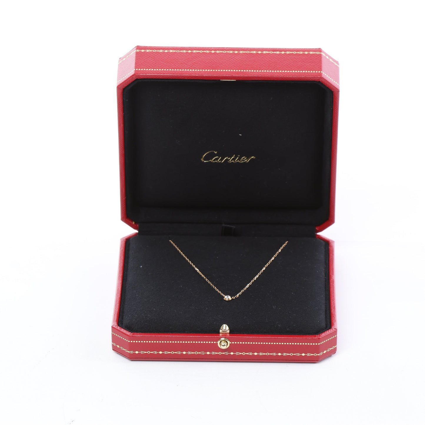 Cartier Damenuhr SM Diamanthalskette 750(PG) 2,7g CRB7215700