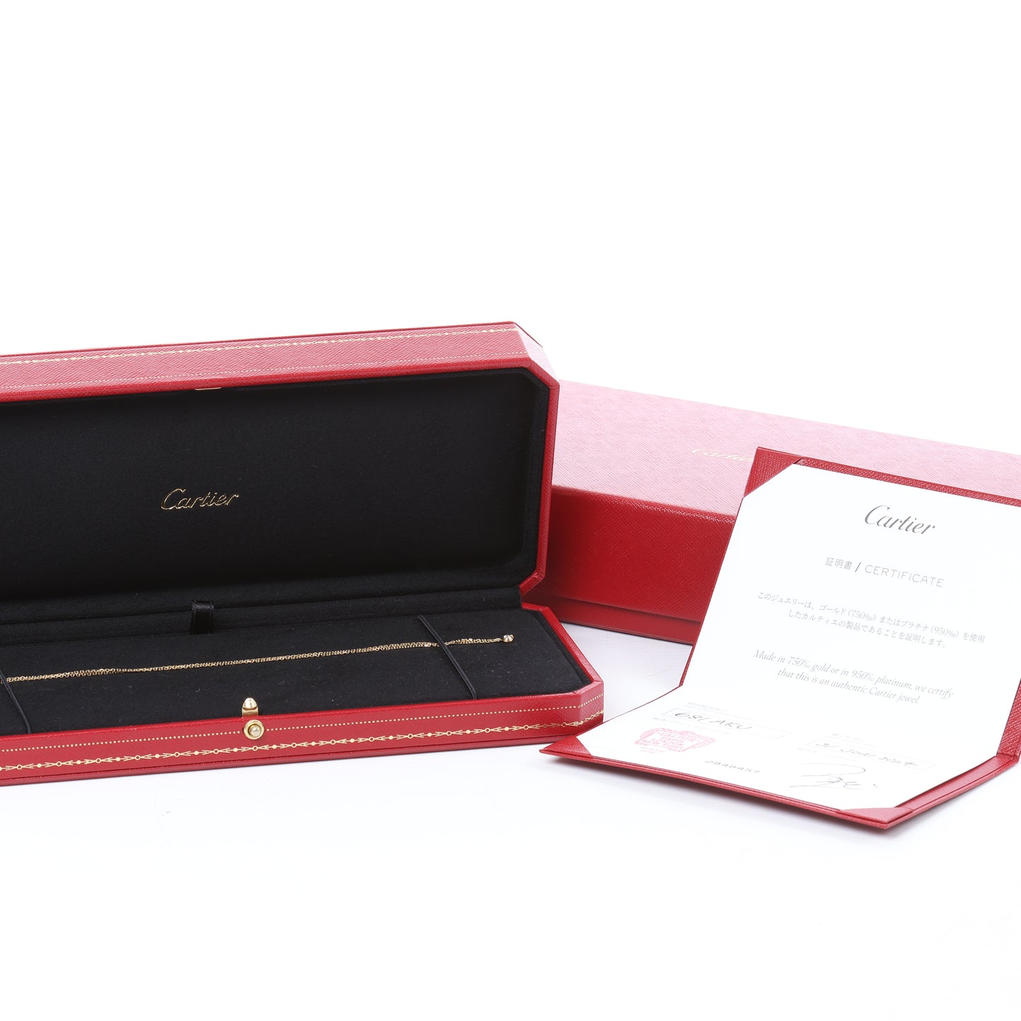 Cartier Damenuhr XS Collier Diamant 750(YG) 2.2g