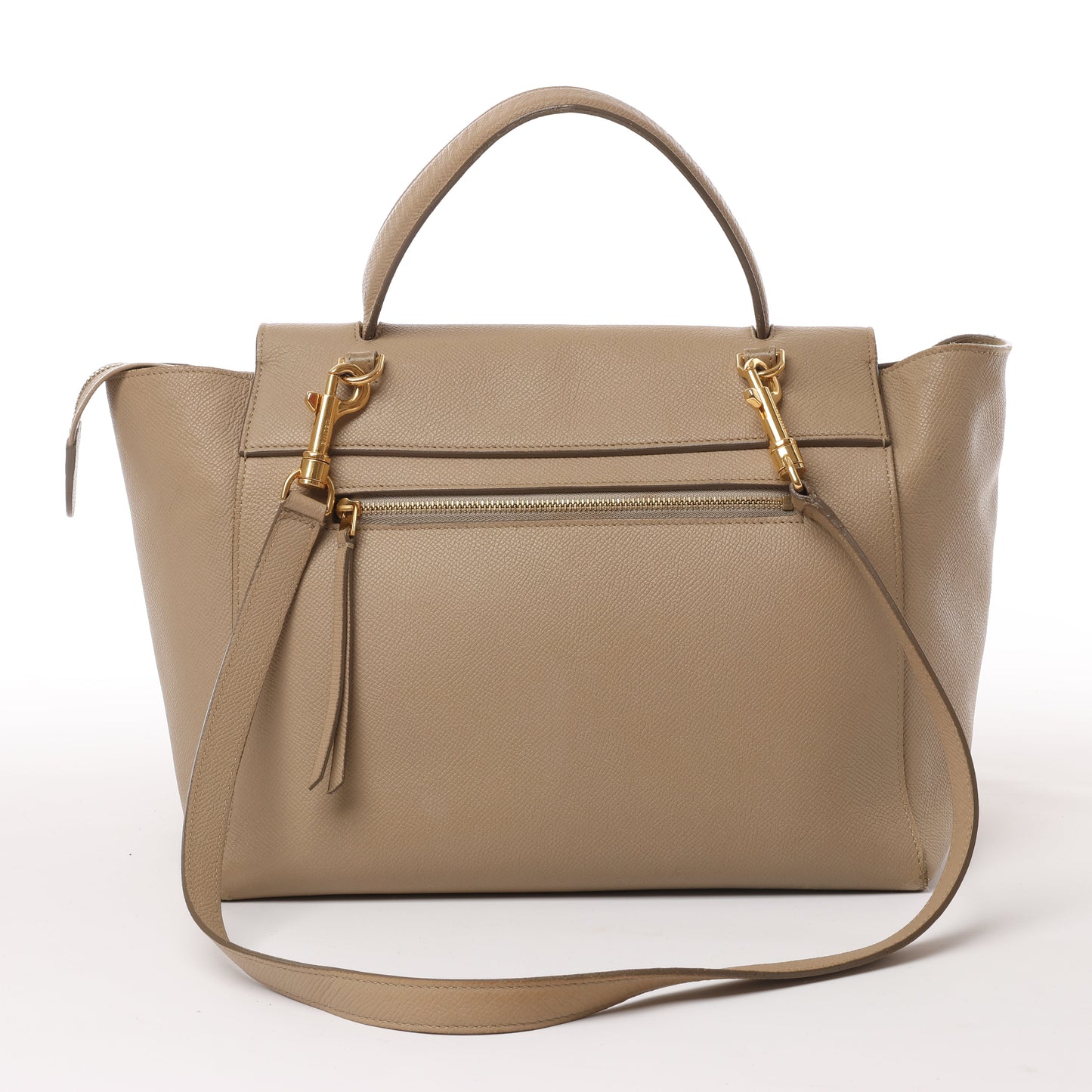 Celine Belt Bag Mini Leather 2way Handbag in Beige