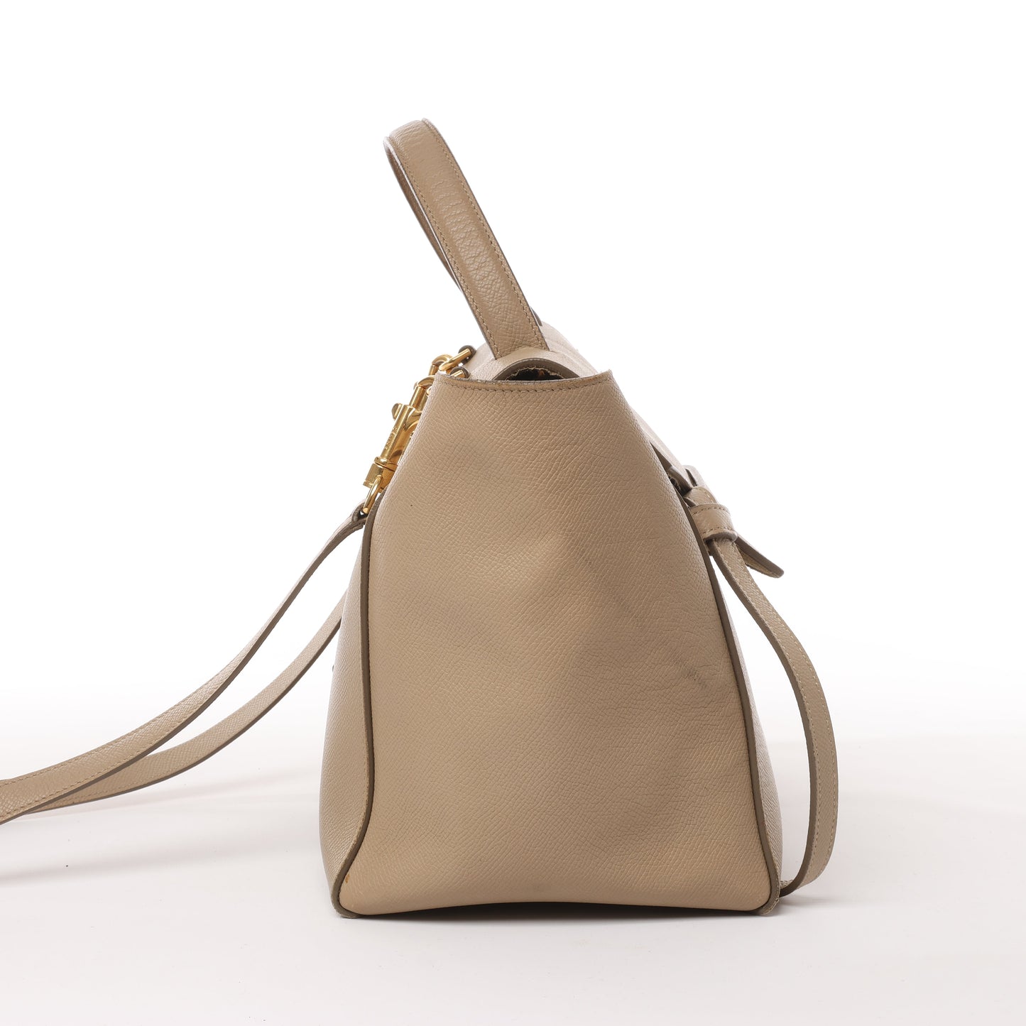Celine Belt Bag Mini Leather 2way Handbag in Beige