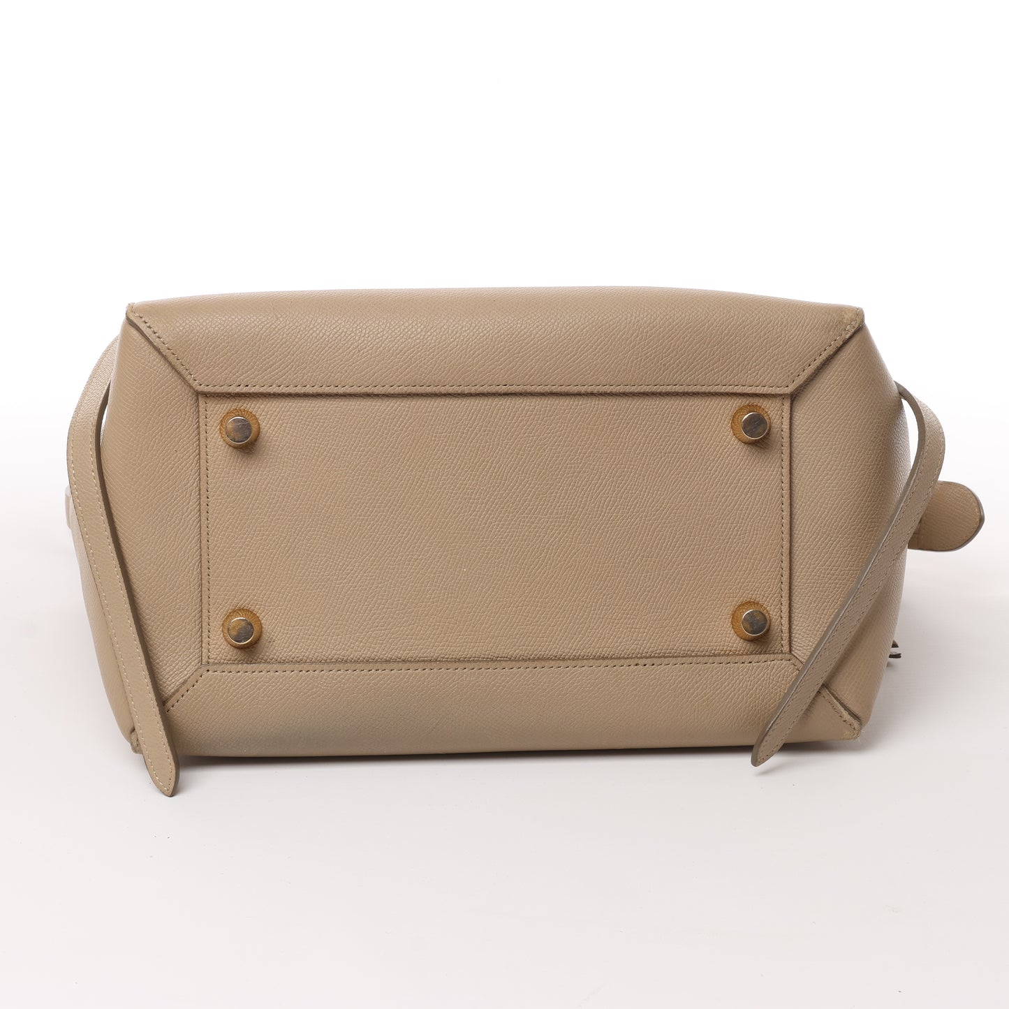 Celine Belt Bag Mini Leather 2way Handbag in Beige