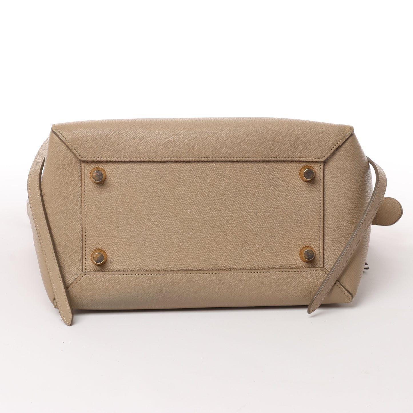 Celine Belt Bag Mini Leather 2way Handbag in Beige