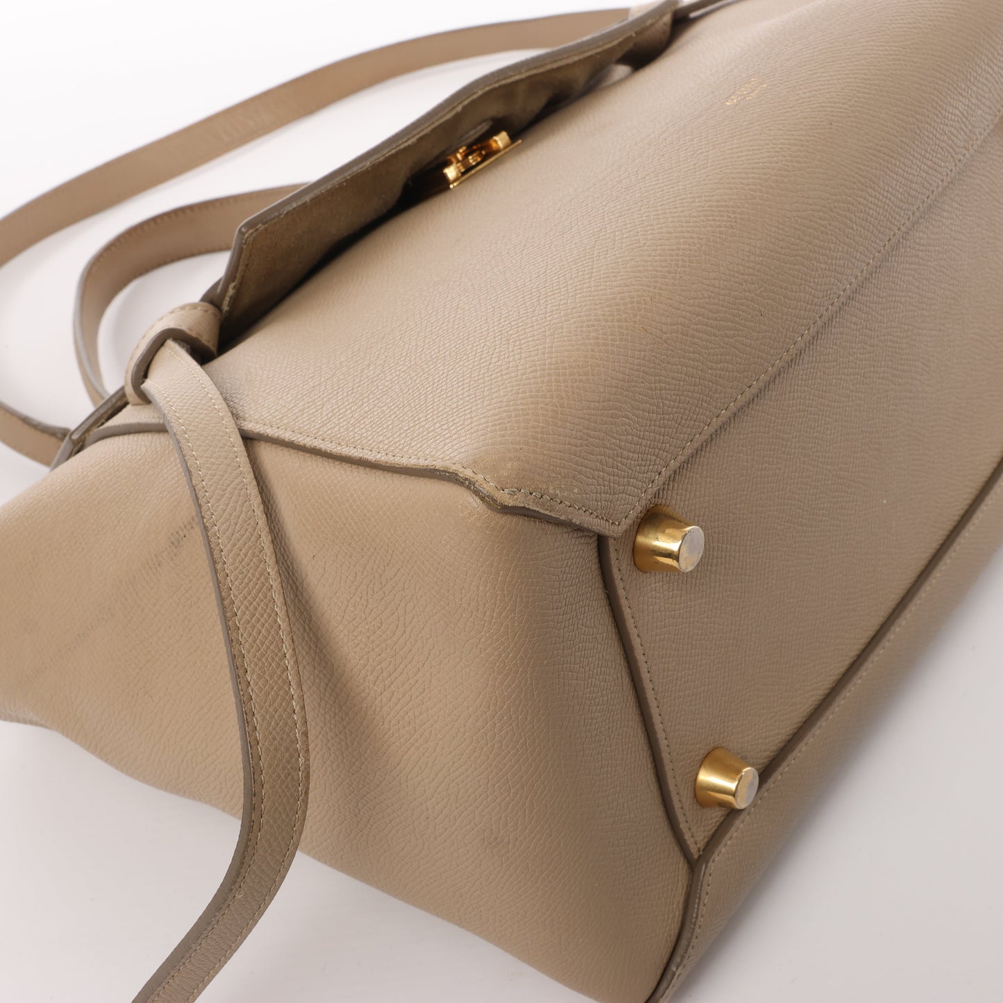 Celine Belt Bag Mini Leather 2way Handbag in Beige