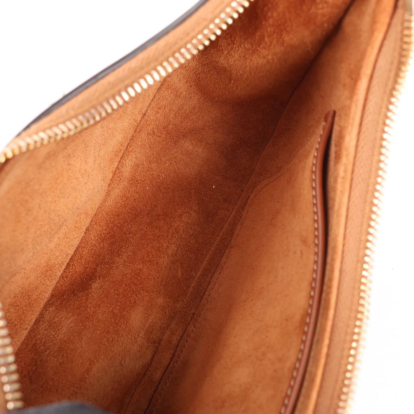 CELINE Ava Leather Shoulder Bag in Brown