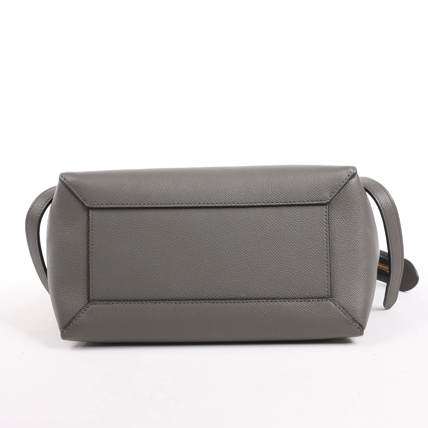 CELINE Belt Bag Grained Leather Micro 2Way Handbag in Gray