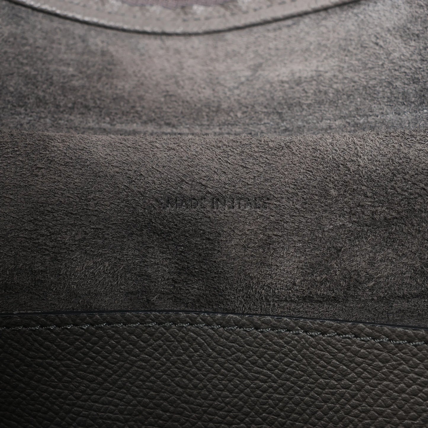 CELINE Belt Bag Grained Leather Micro 2Way Handbag in Gray