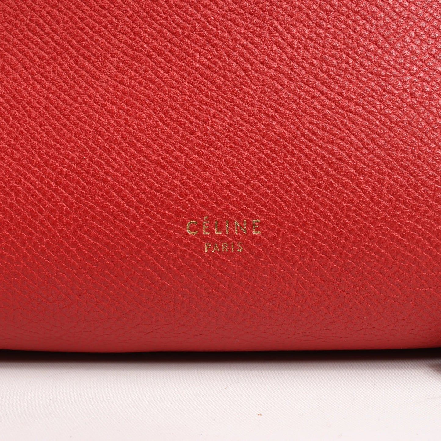 Celine Belt Bag Mini Leather 2way Handbag in Red