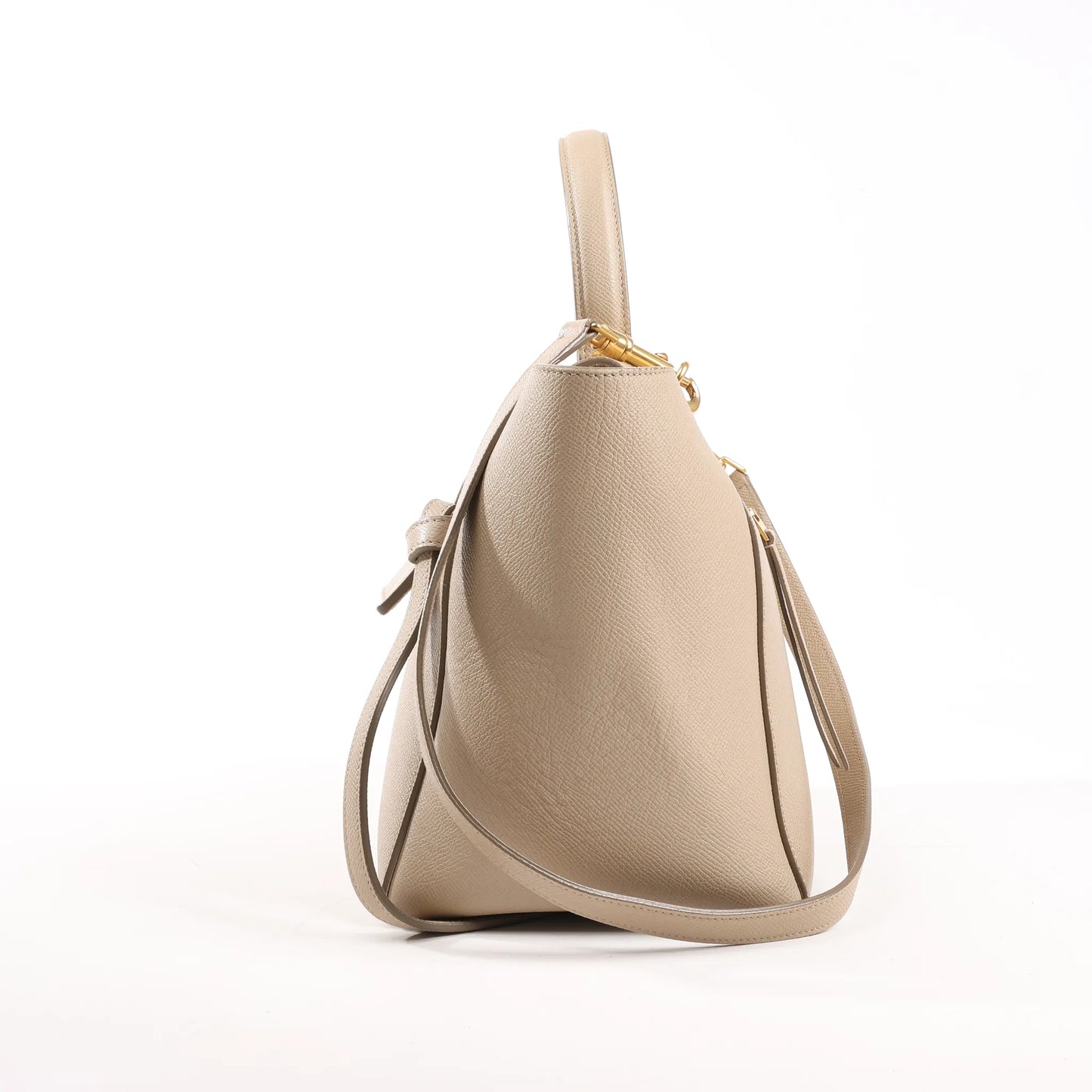 Celine Belt Bag Mini Leather 2way Handbag in Beige