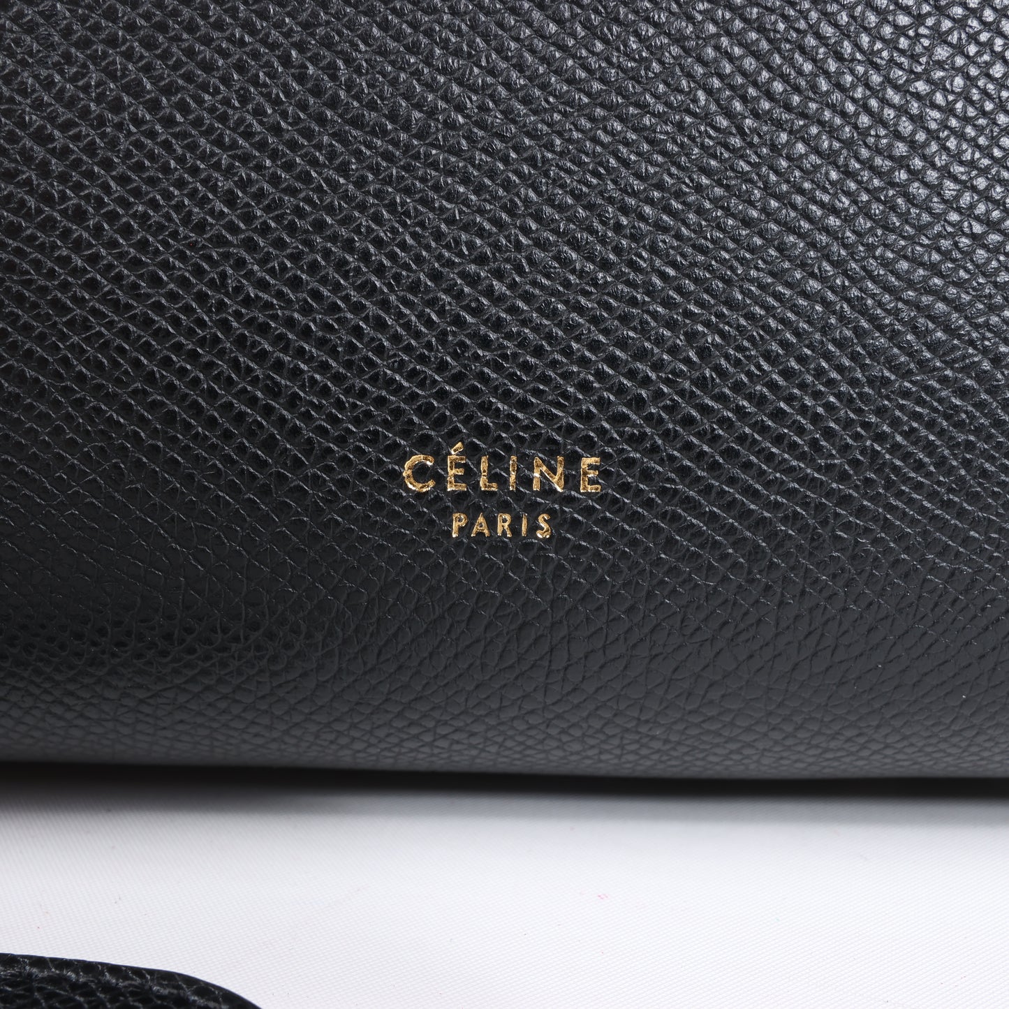 Celine Belt Bag Mini Leather 2way Handbag in Black