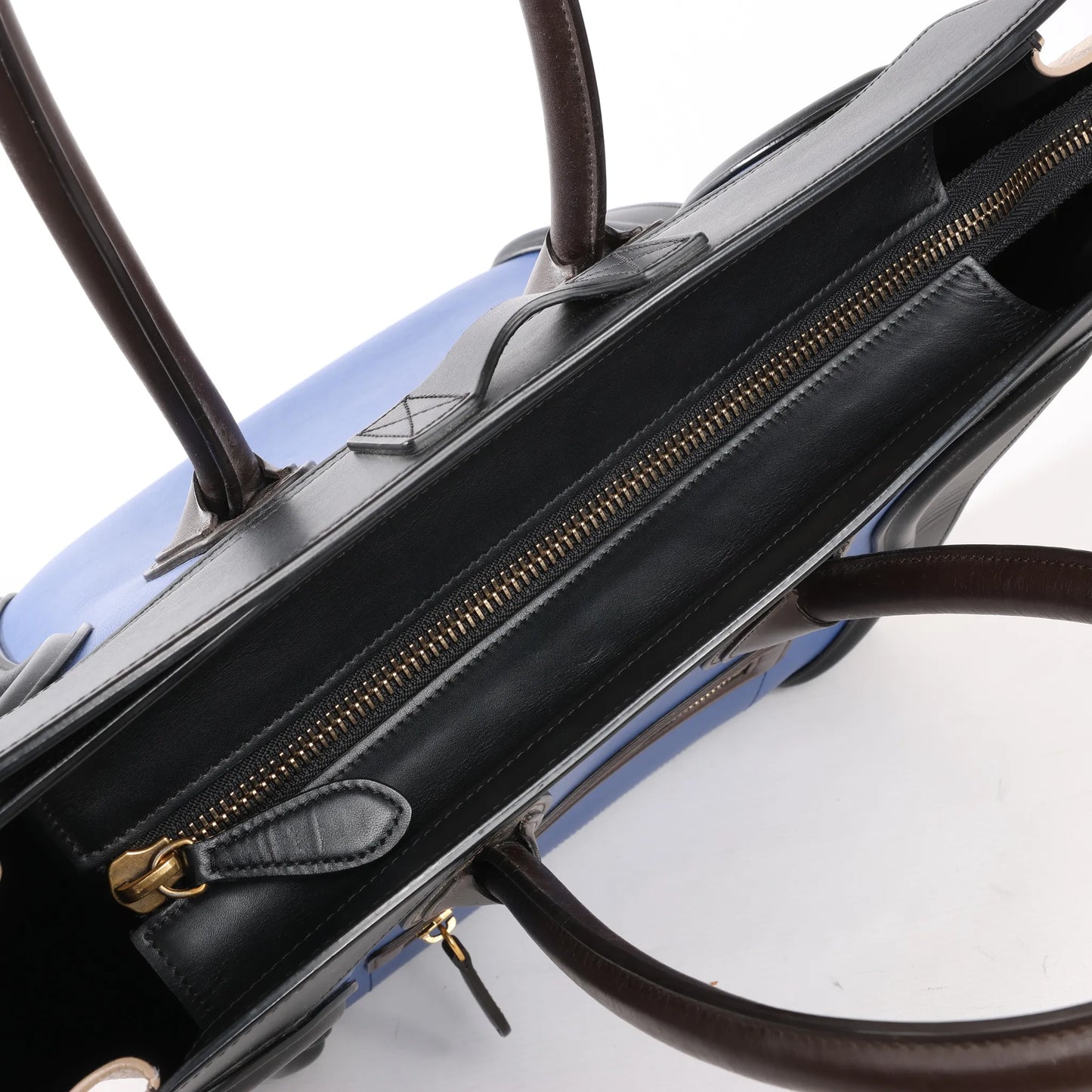 Celine Luggage Mini Leather Handbag in Multicolor