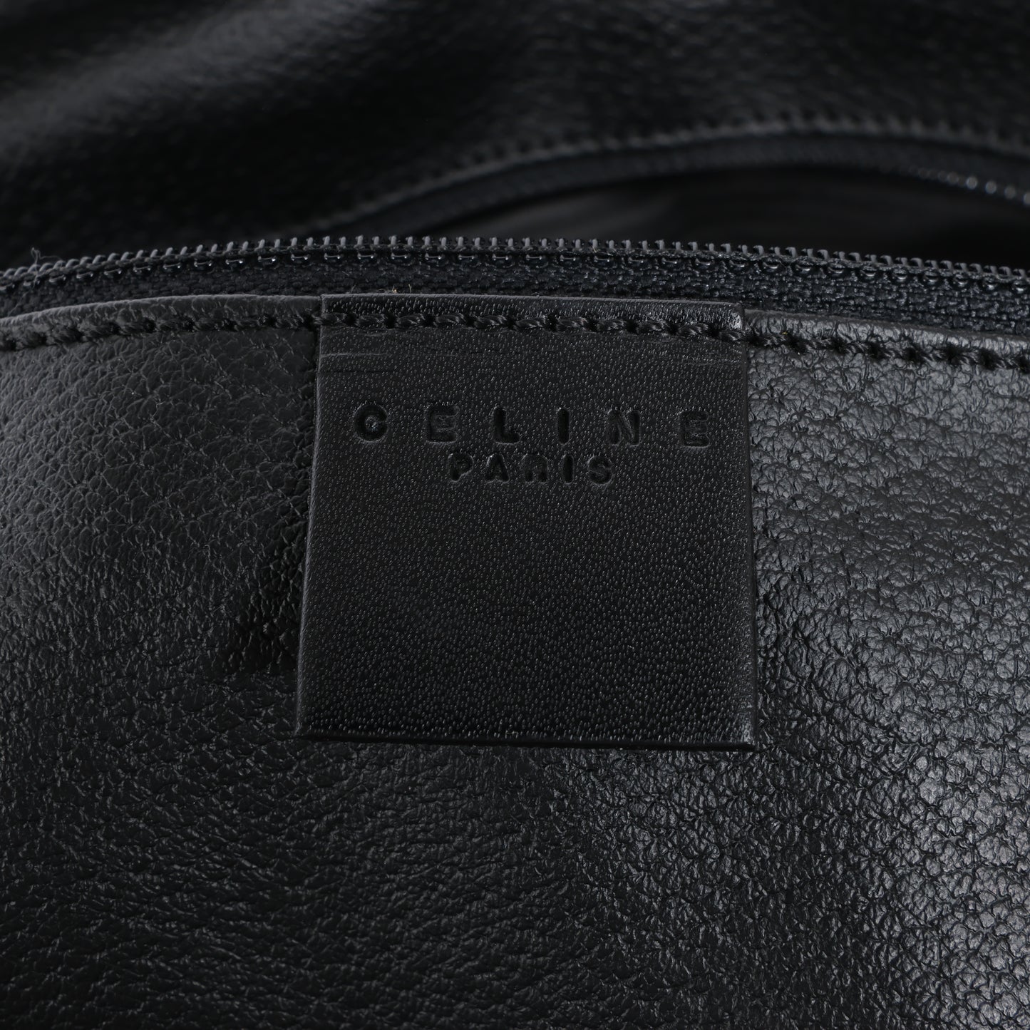 Sac de voyage Boston en PVC et cuir Macadam Celine, noir et marron