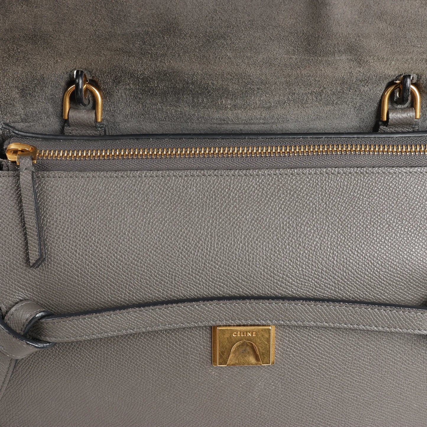 Celine Belt Bag Mini Leather 2way Handbag in Gray