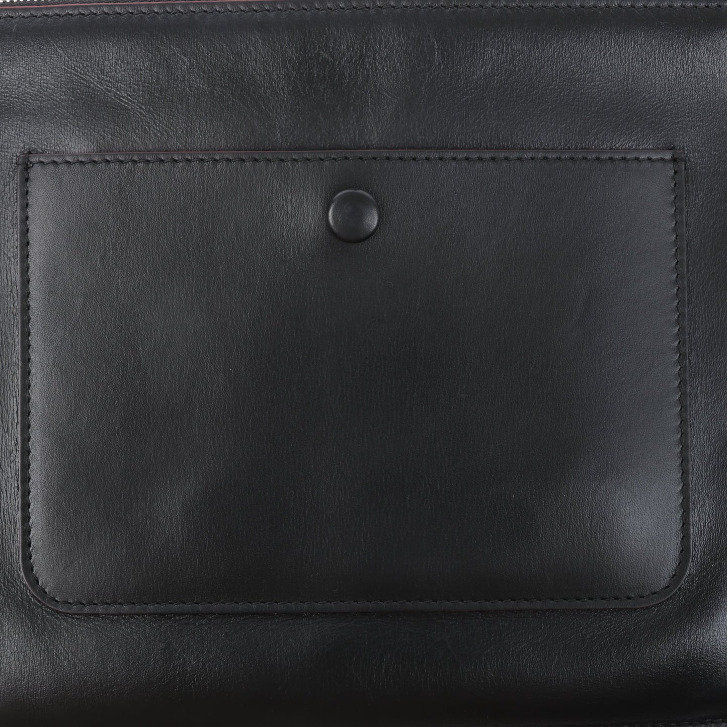Celine Trio Oversized Edge Leather Crossbody bag in Black