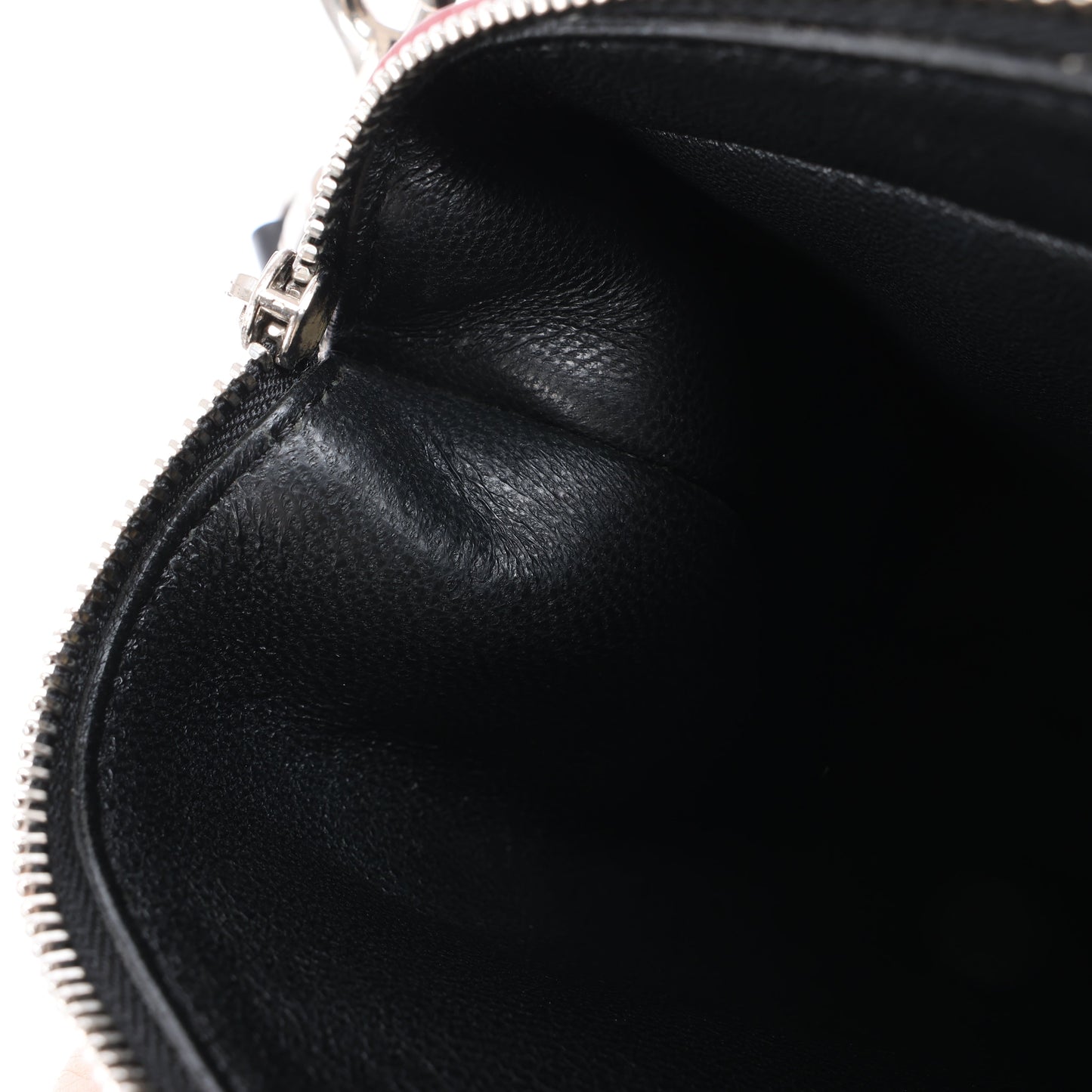 Celine Trio Oversized Edge Leather Crossbody bag in Black