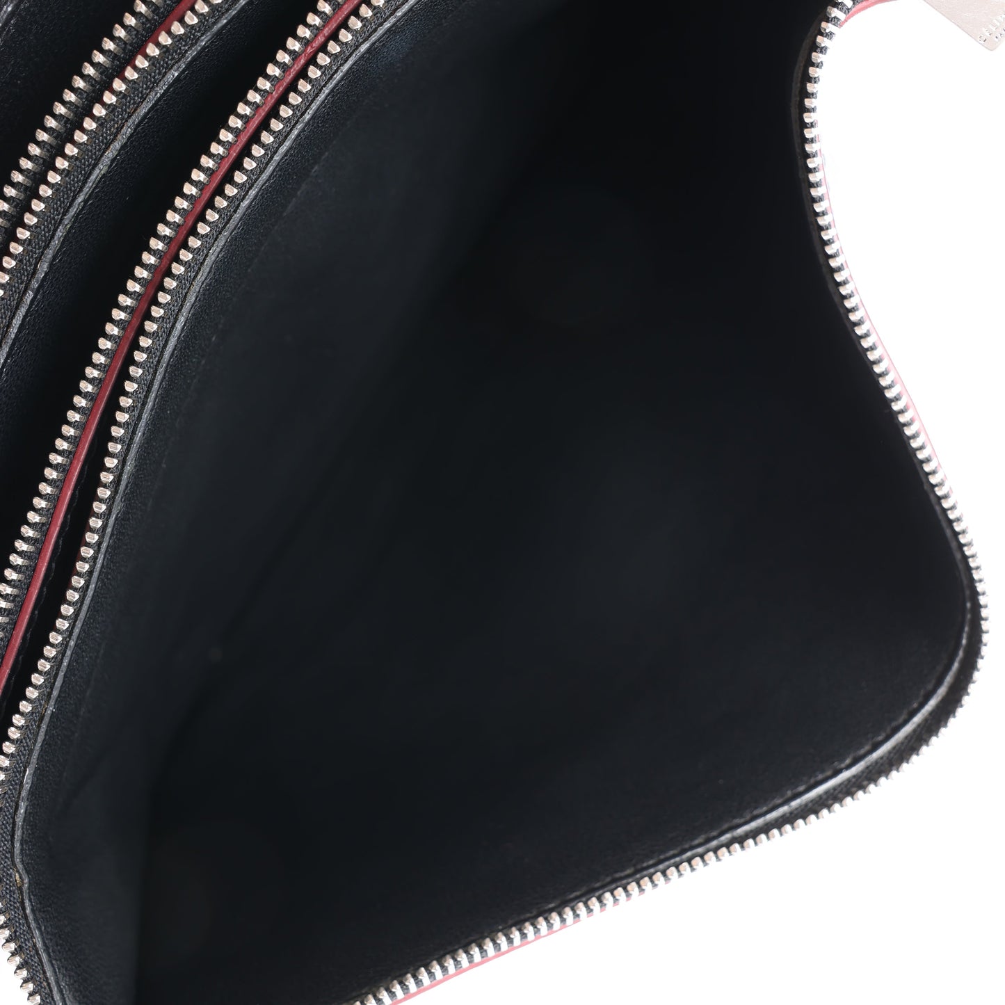 Celine Trio Oversized Edge Leather Crossbody bag in Black