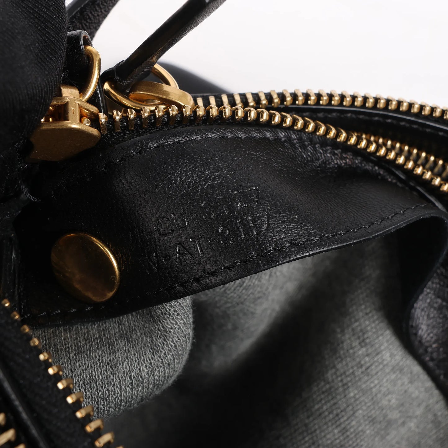 Celine Trio Large Leather Crossbody bag in Black