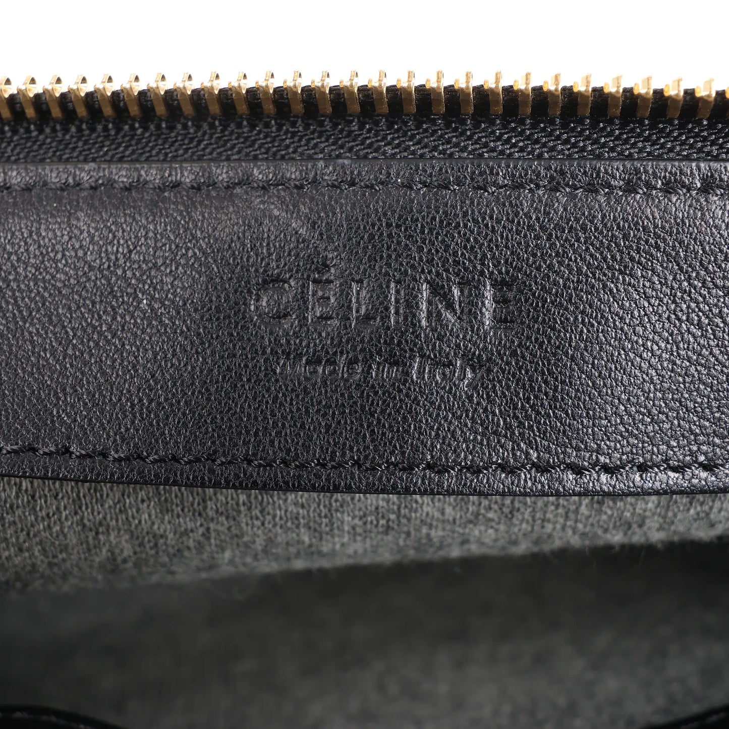 Celine Trio Large Leather Crossbody bag in Black