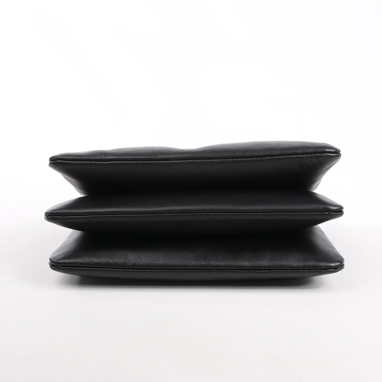 Celine Trio Large Leather Crossbody bag in Black