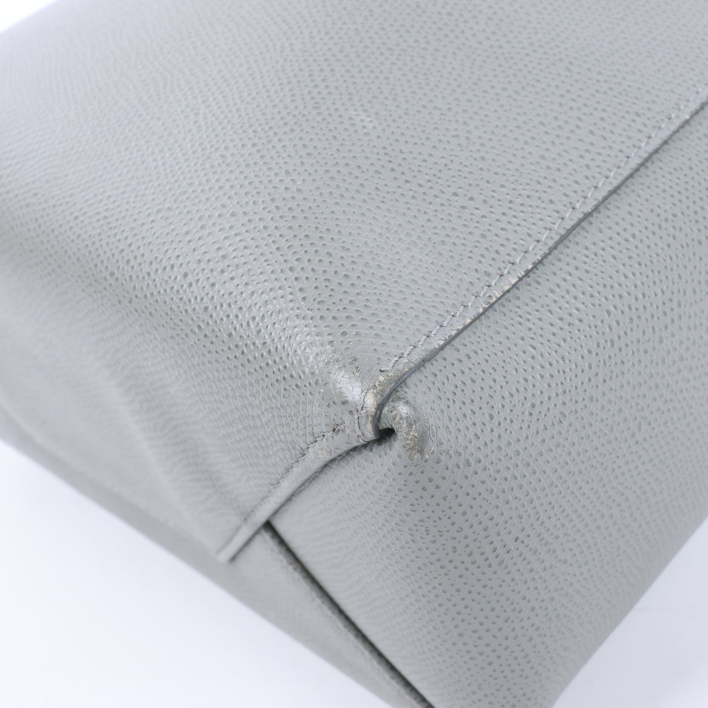Petit sac à main vertical en cuir gris CELINE