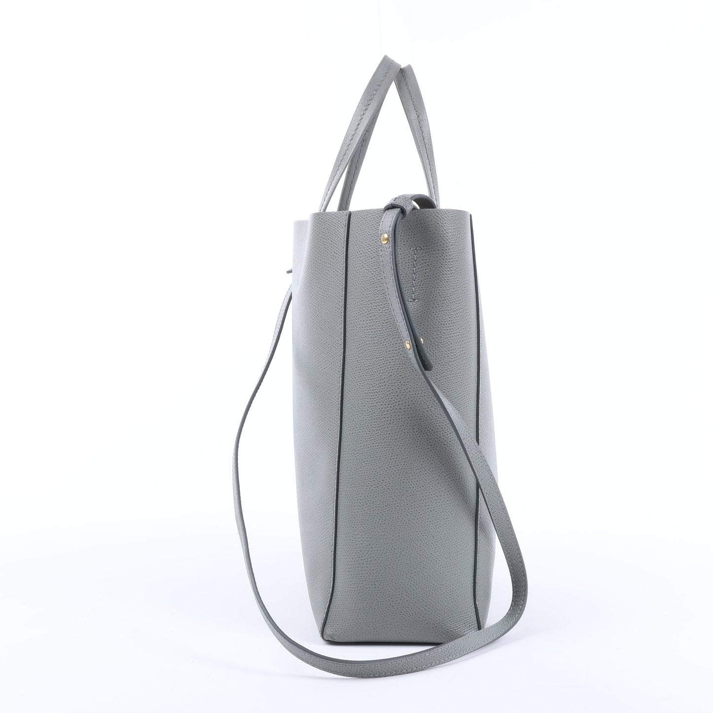 Petit sac à main vertical en cuir gris CELINE