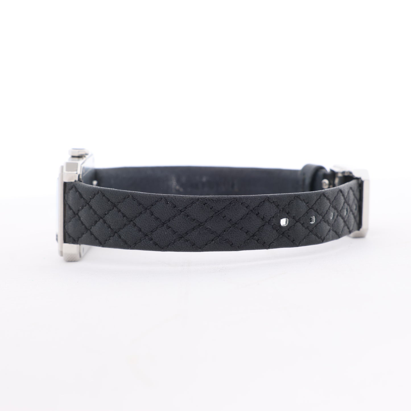 Chanel Boyfriend H6955 KTF95332 SS & Leather QZ Silver-Face Watch
