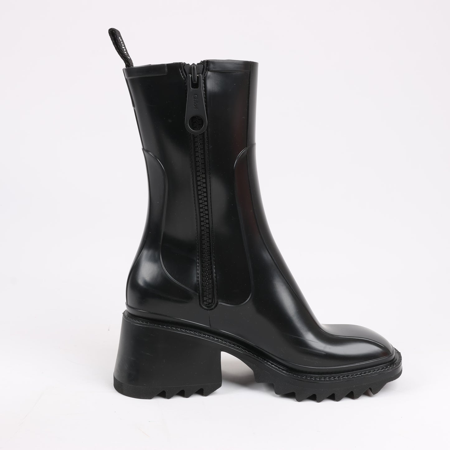 Chloe BETTY Rubber Boots in Black, Size 38 EU